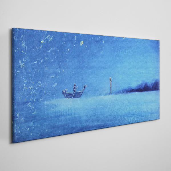 Foto auf leinwand Eine Oase der Ruhe in Blautönen