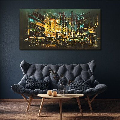 Bild auf leinwand Nachtmetropole