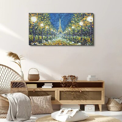 Foto auf leinwand Abend in Paris