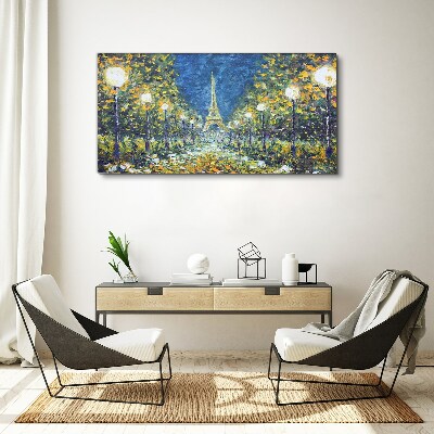 Foto auf leinwand Abend in Paris