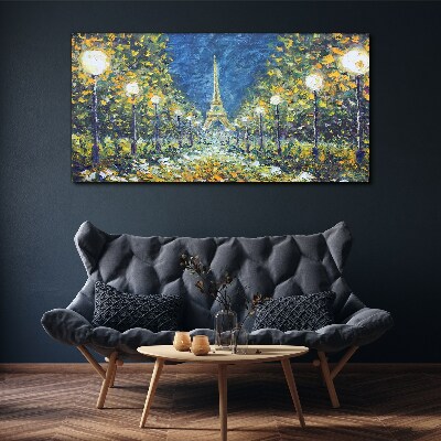 Foto auf leinwand Abend in Paris