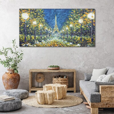 Foto auf leinwand Abend in Paris
