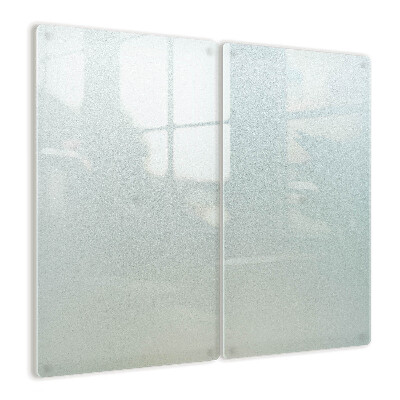 Herdabdeckplatte aus satiniertem Glas mit Doppelkochfeld
