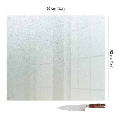 Herdabdeckplatte aus satiniertem Glas in rechteckiger Form