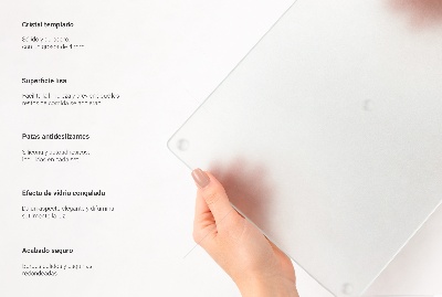 Herdabdeckplatte aus satiniertem Glas in quadratischer Form