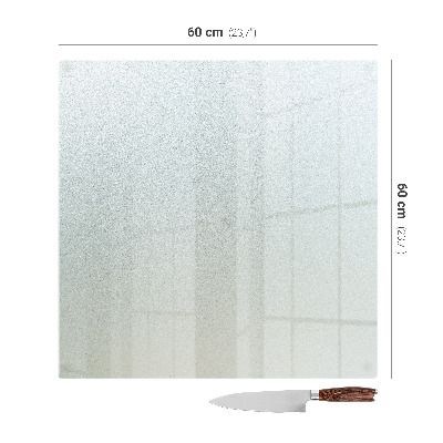 Herdabdeckplatte aus satiniertem Glas in quadratischer Form
