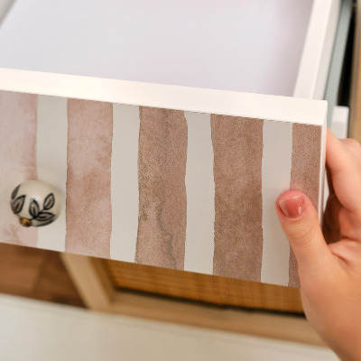 Möbelfolie Beige Streifen