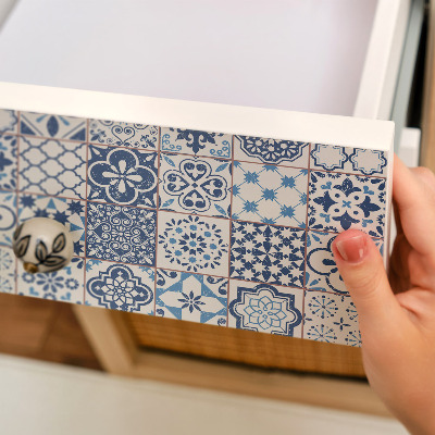 Klebefolie möbel Blaues Mosaik