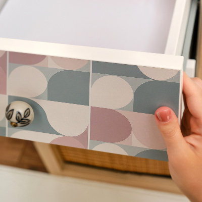 Klebefolie für möbel Geometrische Pastellfarben