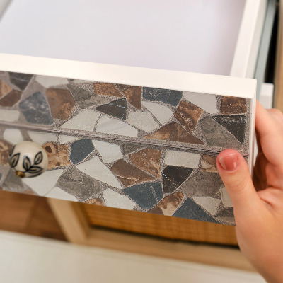 Klebefolie möbel Steinmosaik