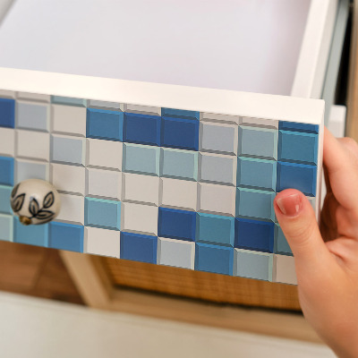 Klebefolie für möbel Blaues Mosaik