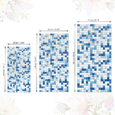 Klebefolie für möbel Blaues Mosaik