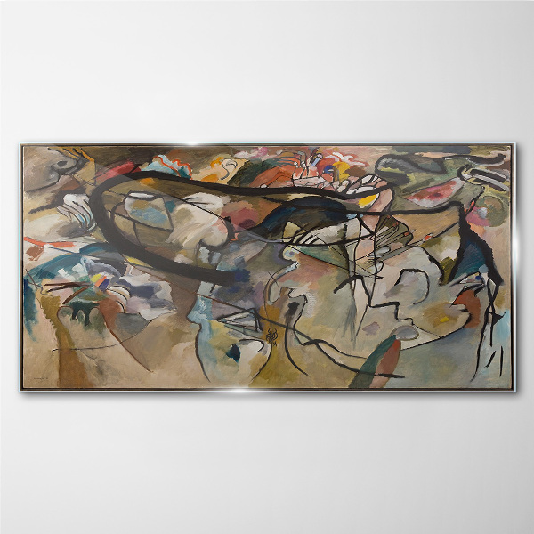 Bild auf glas Komposition V Kandinsky