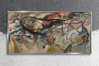 Bild auf glas Komposition V Kandinsky