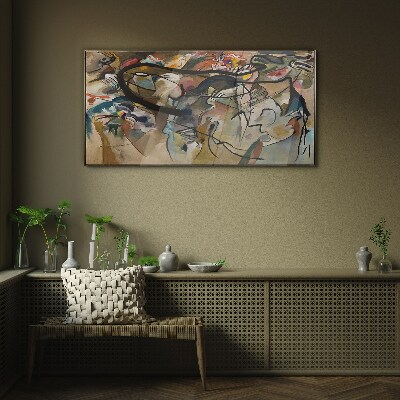 Bild auf glas Komposition V Kandinsky