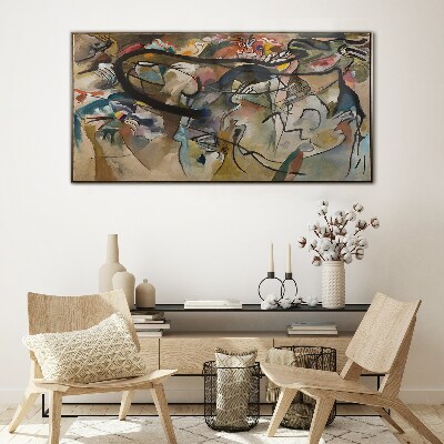 Bild auf glas Komposition V Kandinsky