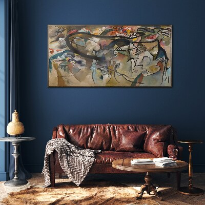 Bild auf glas Komposition V Kandinsky