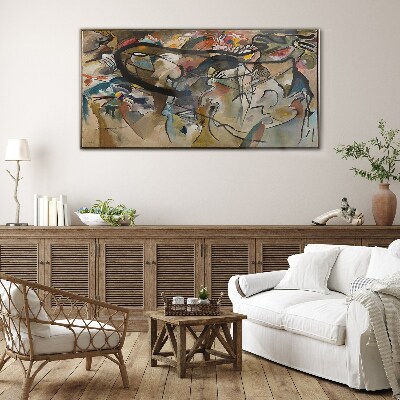Bild auf glas Komposition V Kandinsky