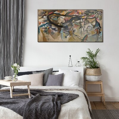 Bild auf glas Komposition V Kandinsky