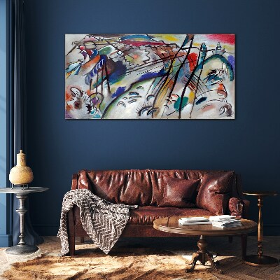 Foto auf glas Kandinsky-Abstraktion