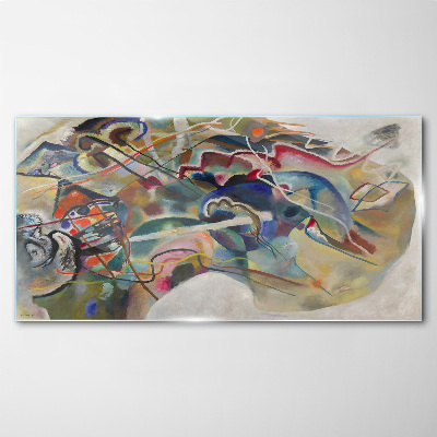Glasbild Abstraktion Wassily Kandinsky