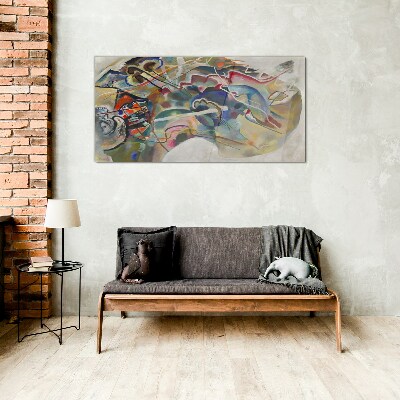 Glasbild Abstraktion Wassily Kandinsky