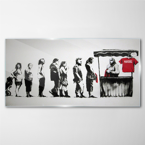 Bild auf glas Banksy Festival