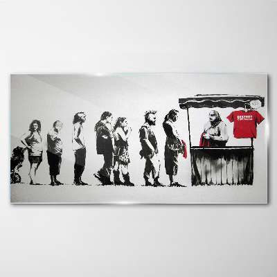 Bild auf glas Banksy Festival