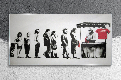 Bild auf glas Banksy Festival