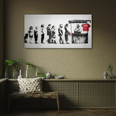 Bild auf glas Banksy Festival