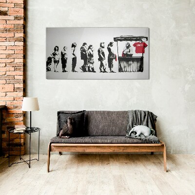 Bild auf glas Banksy Festival