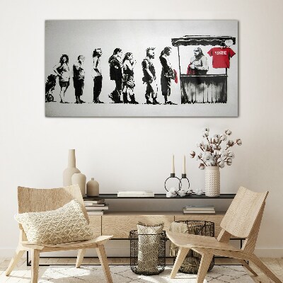 Bild auf glas Banksy Festival