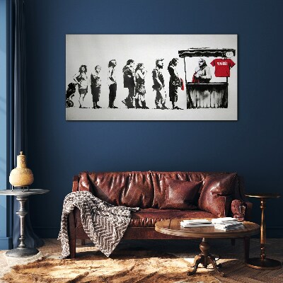 Bild auf glas Banksy Festival