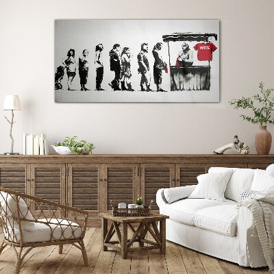 Bild auf glas Banksy Festival