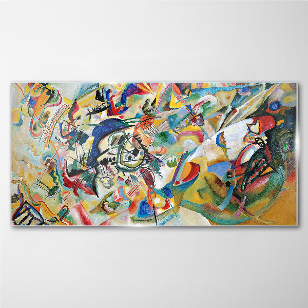Glasbild Komposition VII Kandinsky