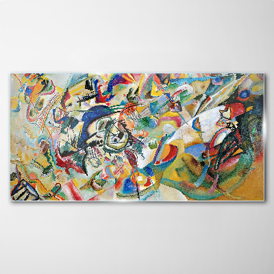 Glasbild Kandinsky-Abstraktion