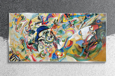 Glasbild Komposition VII Kandinsky