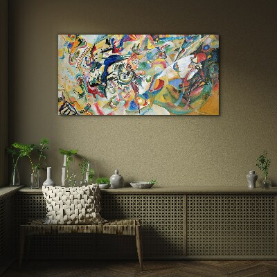 Glasbild Kandinsky-Abstraktion