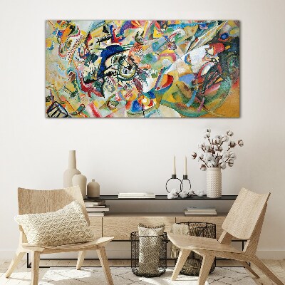 Glasbild Komposition VII Kandinsky