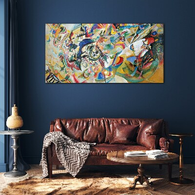 Glasbild Komposition VII Kandinsky