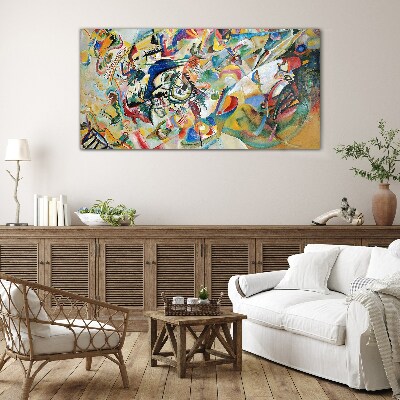 Glasbild Komposition VII Kandinsky