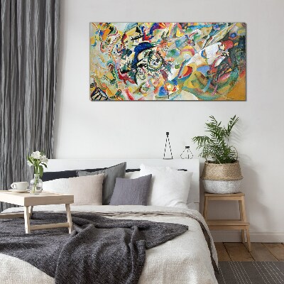 Glasbild Komposition VII Kandinsky