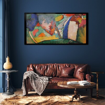 Glasbild Wasserfall Abstraktion Kandinsky