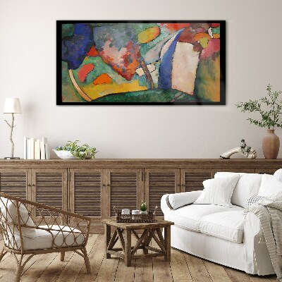 Glasbild Wasserfall Abstraktion Kandinsky