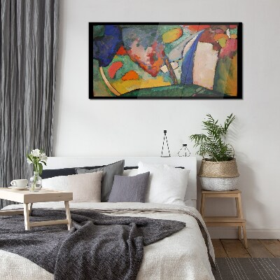 Glasbild Wasserfall Abstraktion Kandinsky