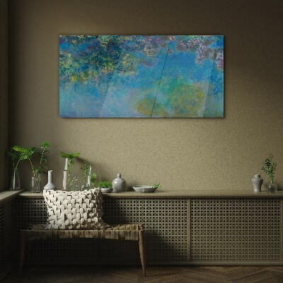 Glasbild Glyzinie Monet