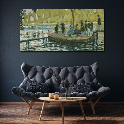 Glasbild La Grenouillère Monet