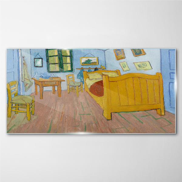 Glasbild Schlafzimmer in Arles Van Gogh