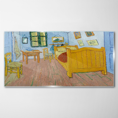 Glasbild Schlafzimmer in Arles Van Gogh