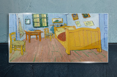 Glasbild Schlafzimmer in Arles Van Gogh